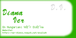 diana ver business card